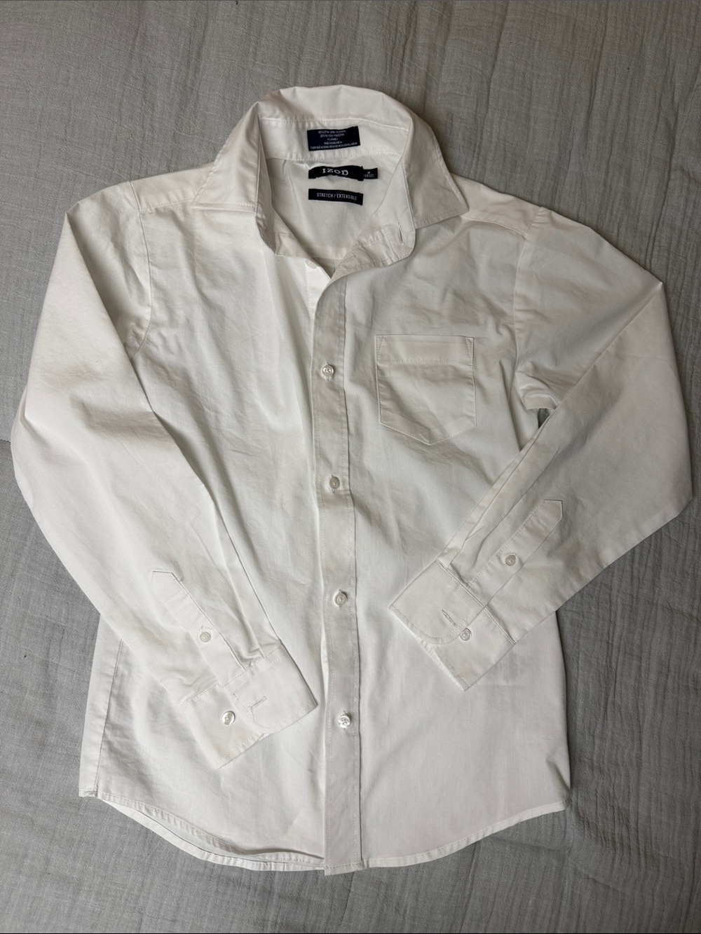 Izod White boys Button-Front Dress Shirt